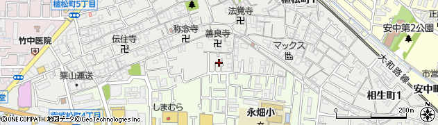 大阪府八尾市植松町6丁目周辺の地図