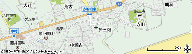 愛知県田原市赤羽根町於三畑32周辺の地図