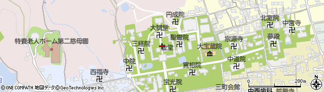 法隆寺周辺の地図