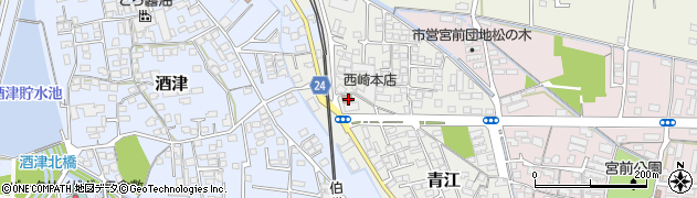 倉敷酒津郵便局周辺の地図