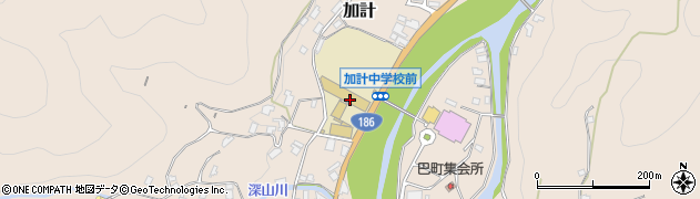 安芸太田町立加計中学校周辺の地図