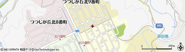 三重県名張市つつじが丘北９番町20周辺の地図