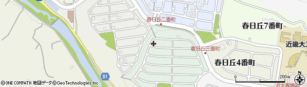 三重県名張市春日丘３番町159周辺の地図