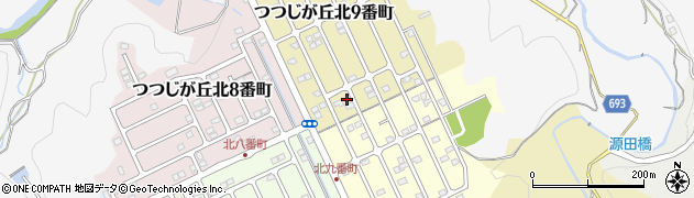 三重県名張市つつじが丘北９番町33周辺の地図