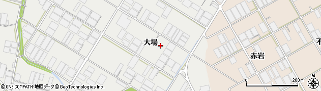 愛知県田原市若見町大場周辺の地図
