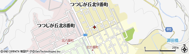三重県名張市つつじが丘北９番町32周辺の地図