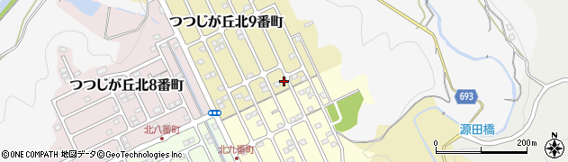 三重県名張市つつじが丘北９番町18周辺の地図