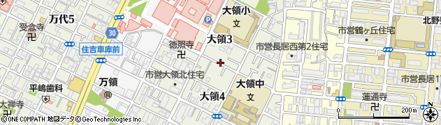 大阪府大阪市住吉区大領周辺の地図