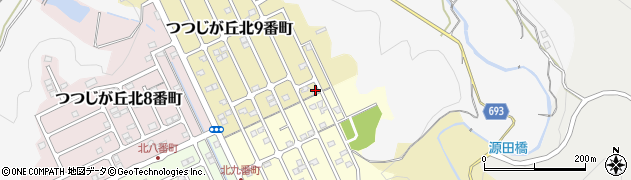 三重県名張市つつじが丘北９番町11周辺の地図