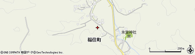 奈良県天理市福住町周辺の地図