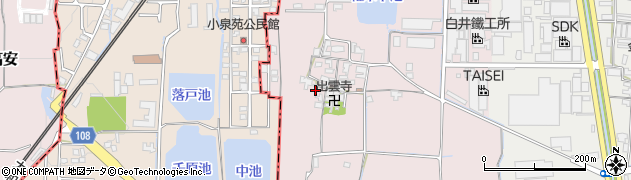 奈良県大和郡山市椎木町74周辺の地図
