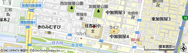 大阪市立住吉川小学校周辺の地図