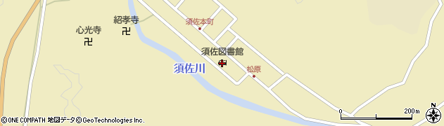 萩市立須佐図書館周辺の地図