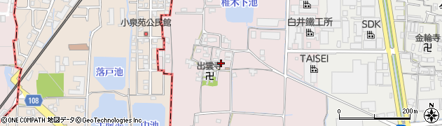 奈良県大和郡山市椎木町61周辺の地図