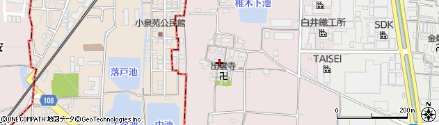 奈良県大和郡山市椎木町72周辺の地図