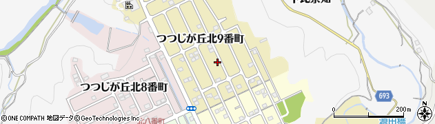 三重県名張市つつじが丘北９番町96周辺の地図