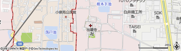 奈良県大和郡山市椎木町54周辺の地図