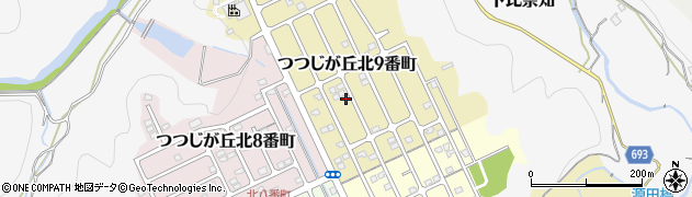 三重県名張市つつじが丘北９番町114周辺の地図