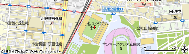 ヨドコウ桜スタジアム周辺の地図