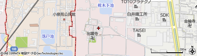 奈良県大和郡山市椎木町57-1周辺の地図