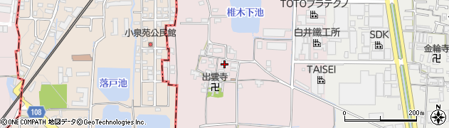 奈良県大和郡山市椎木町56周辺の地図