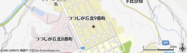 三重県名張市つつじが丘北９番町95周辺の地図