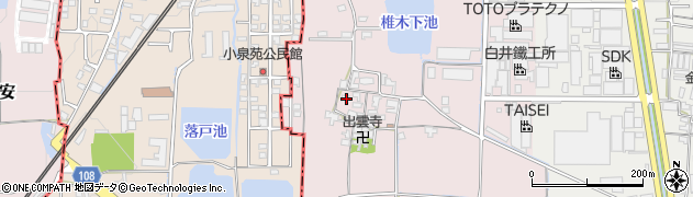 奈良県大和郡山市椎木町76周辺の地図