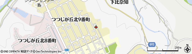 三重県名張市つつじが丘北９番町6周辺の地図