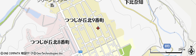 三重県名張市つつじが丘北９番町76周辺の地図