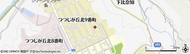 三重県名張市つつじが丘北９番町41周辺の地図