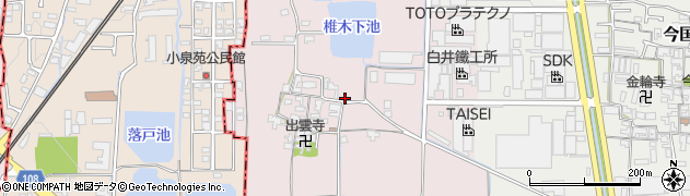 奈良県大和郡山市椎木町45周辺の地図