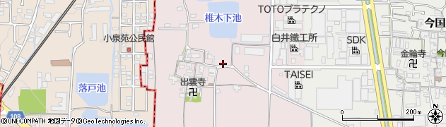 奈良県大和郡山市椎木町46周辺の地図