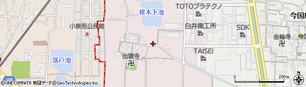 奈良県大和郡山市椎木町44周辺の地図