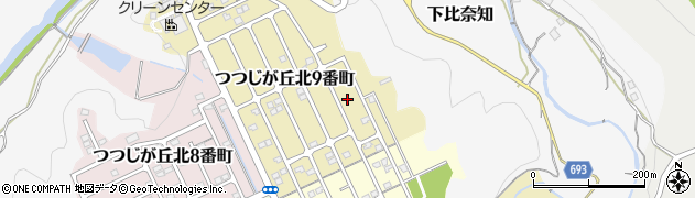 三重県名張市つつじが丘北９番町43周辺の地図