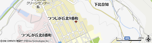 三重県名張市つつじが丘北９番町44周辺の地図