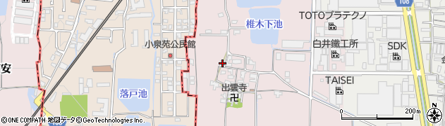 奈良県大和郡山市椎木町78周辺の地図
