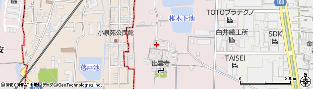 奈良県大和郡山市椎木町52周辺の地図