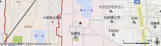 奈良県大和郡山市椎木町50周辺の地図