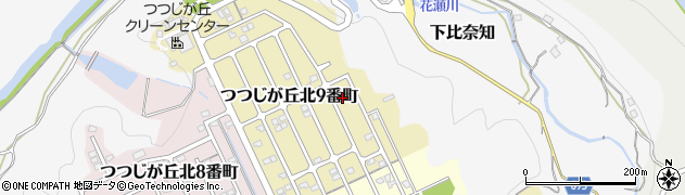 三重県名張市つつじが丘北９番町46周辺の地図