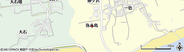 愛知県田原市高松町弥八島周辺の地図