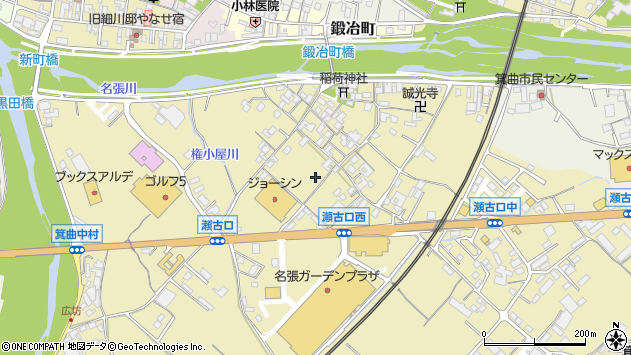 〒518-0445 三重県名張市瀬古口の地図