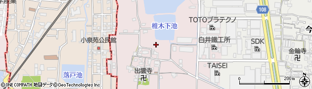 奈良県大和郡山市椎木町40周辺の地図
