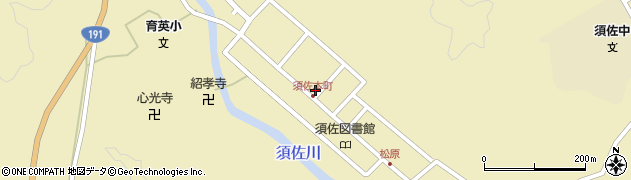 山口県萩市須佐（本町中）周辺の地図