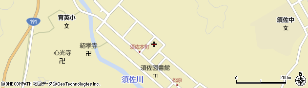 山口県萩市須佐山根丁東4120周辺の地図