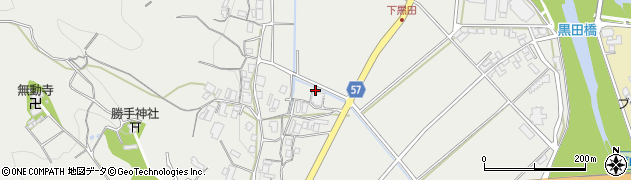 三重県名張市黒田1722周辺の地図