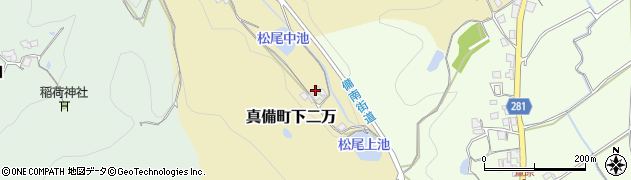 岡山県倉敷市真備町下二万2513周辺の地図