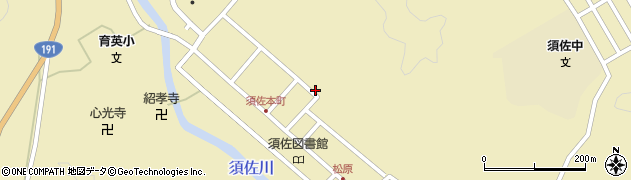 山口県萩市須佐山根丁東4300周辺の地図