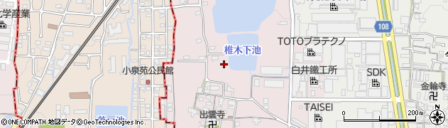 奈良県大和郡山市椎木町31周辺の地図