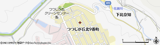三重県名張市つつじが丘北９番町167周辺の地図
