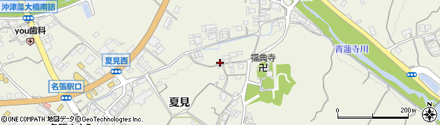 三重県名張市夏見周辺の地図